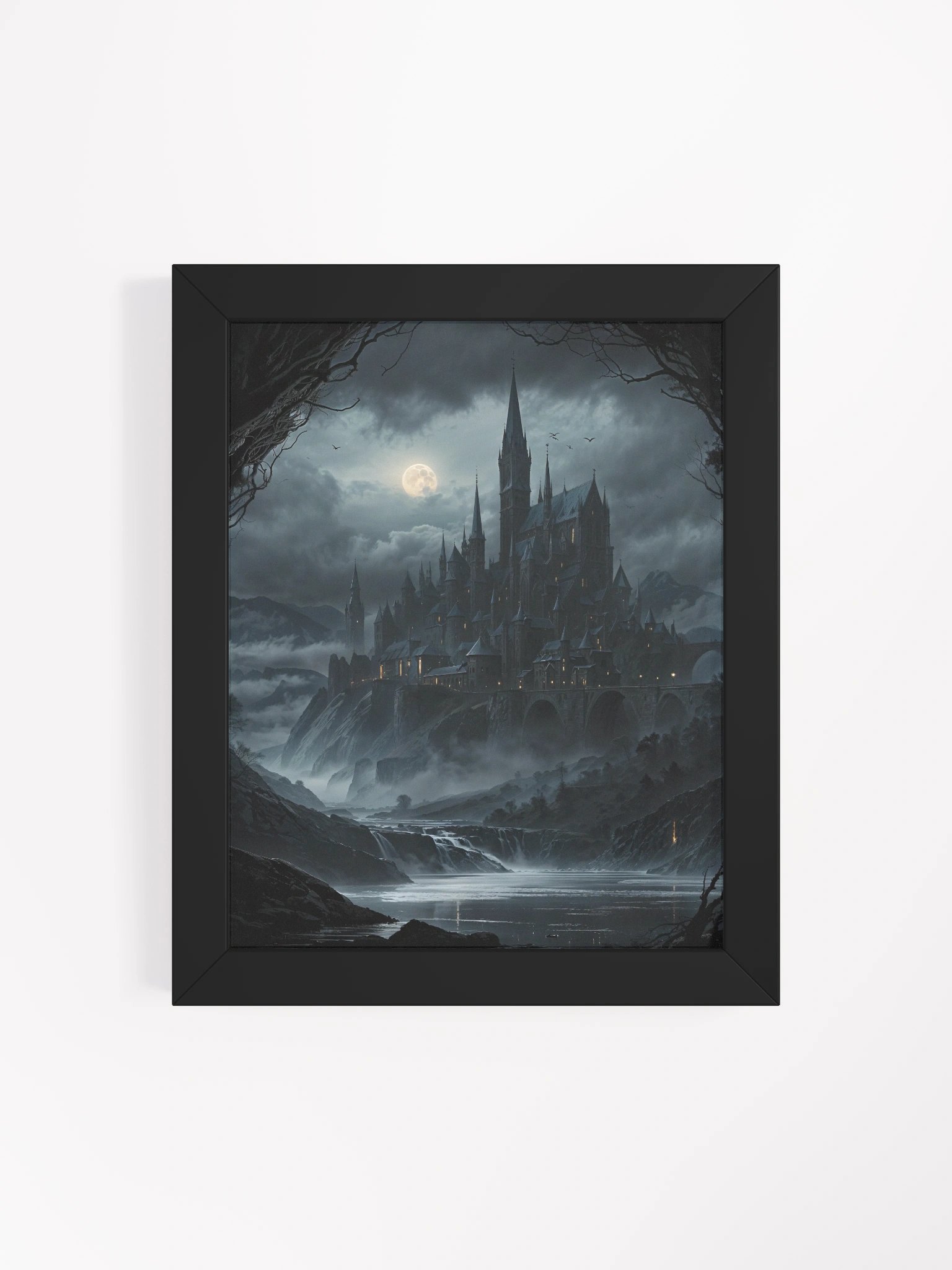 Moonrise Over Eldergloom Keep Framed Print product image (22)
