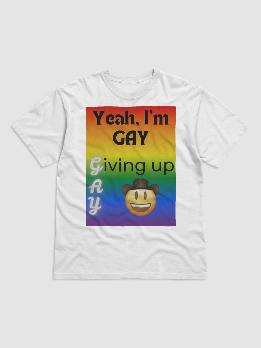 Gay Pride "Giving Up" TShirt product image (1)