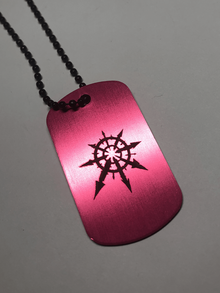 HERESY - Engraved Dog Tag Pendant Necklace product image (3)