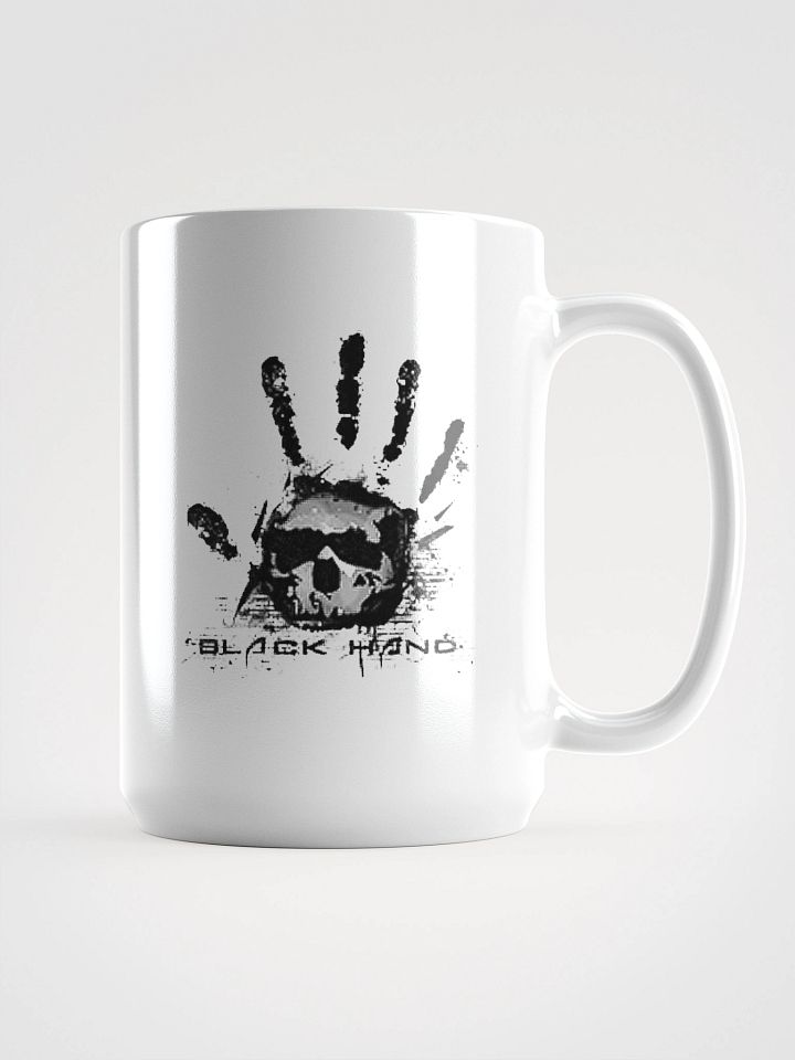 Skull Handprint White Mug product image (1)