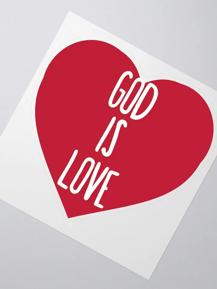 God is Love Heart | Christian Faith Kiss Cut Stickers product image (2)