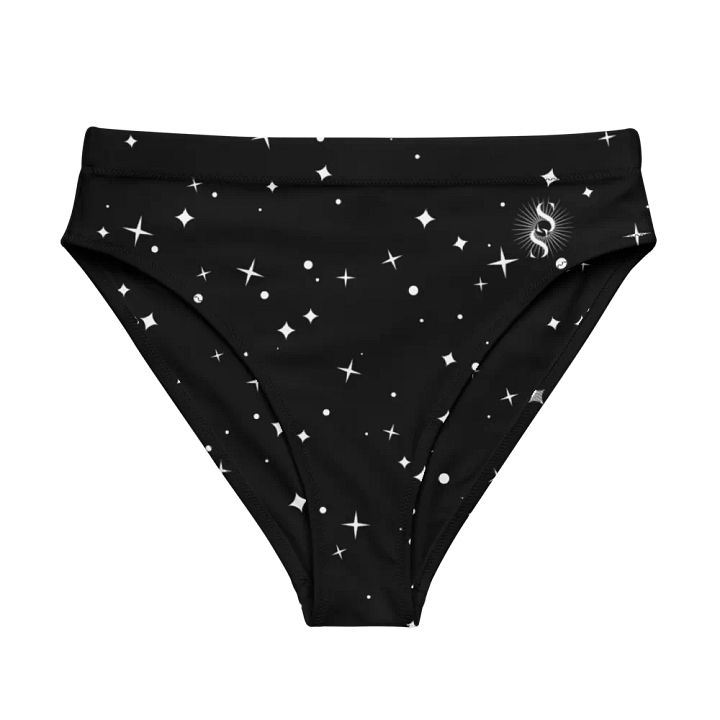 Cosmic Black High Waisted Bikini Bottom product image (1)