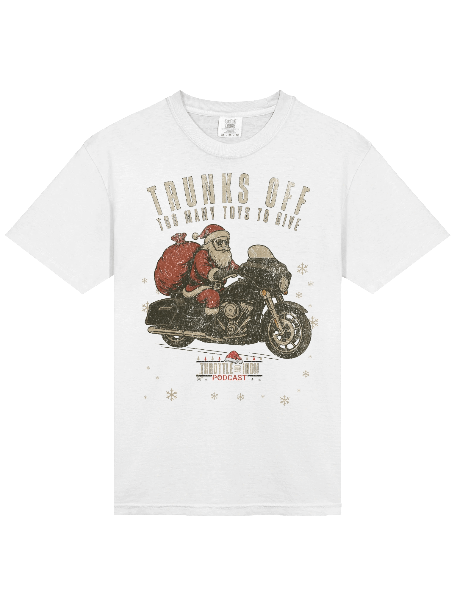 Throttle and Iron “Trunks Off” Christmas Tee (HD) product image (20)