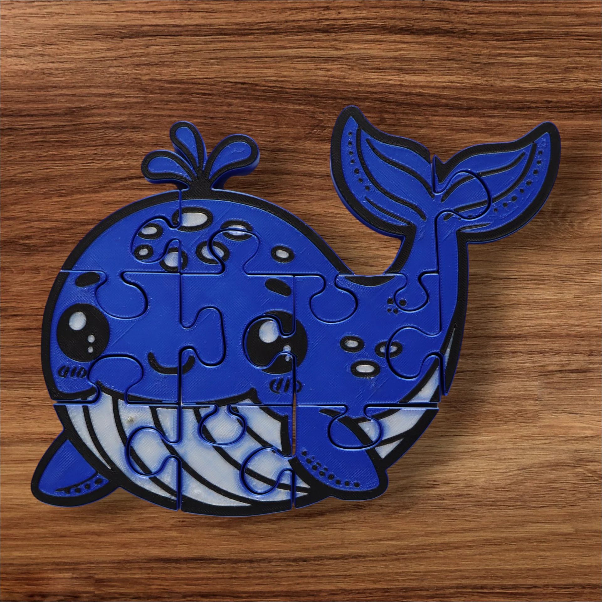 Whale 3D Printed Jigsaw Puzzle – A Splash of Ocean Fun in Every Piece! product image (1)
