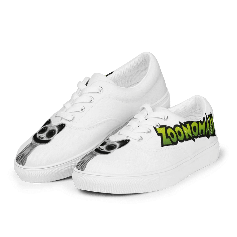 Zoonomaly Cat Men's Lace-Up Canvas Shoes product image (5)