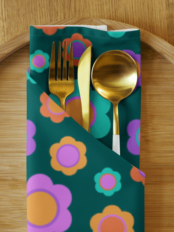 Set of Party Time! Flower Cloth Napkins product image (1)