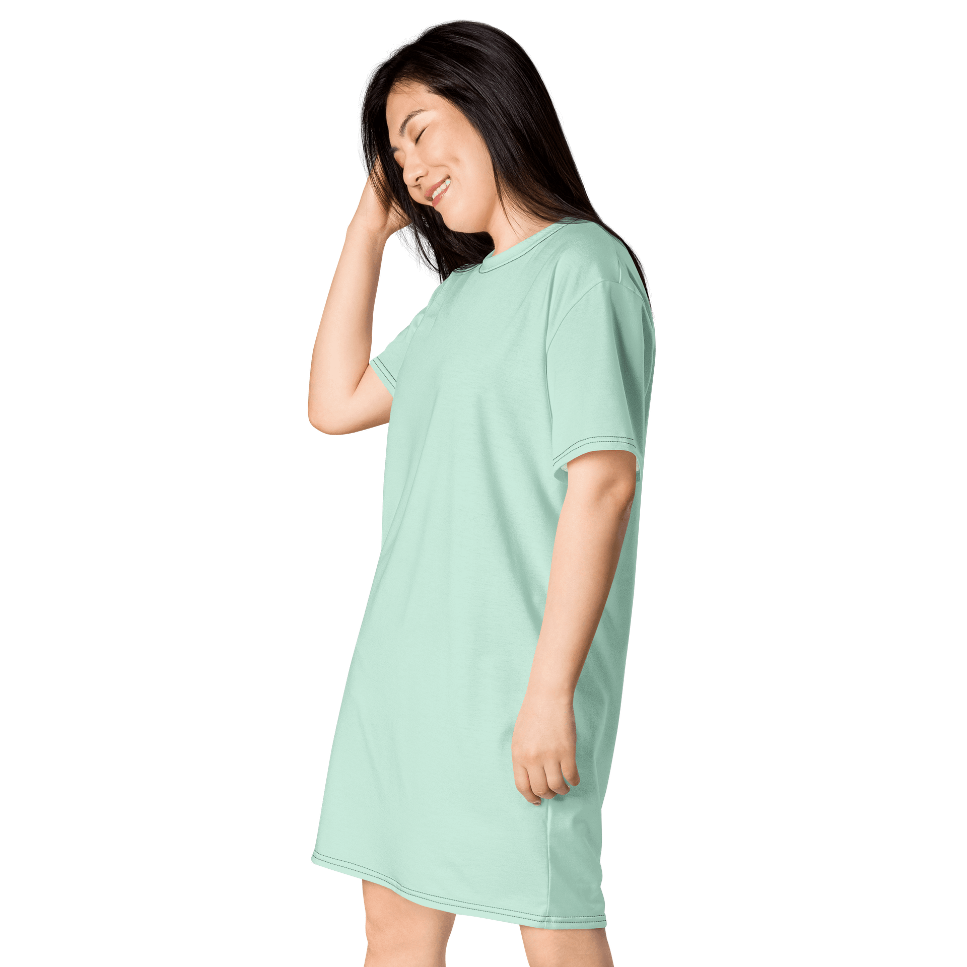 Oversized T-Shirt Dress - Vibrant Humming Bird, Sizes 2XS-6XL product image (3)