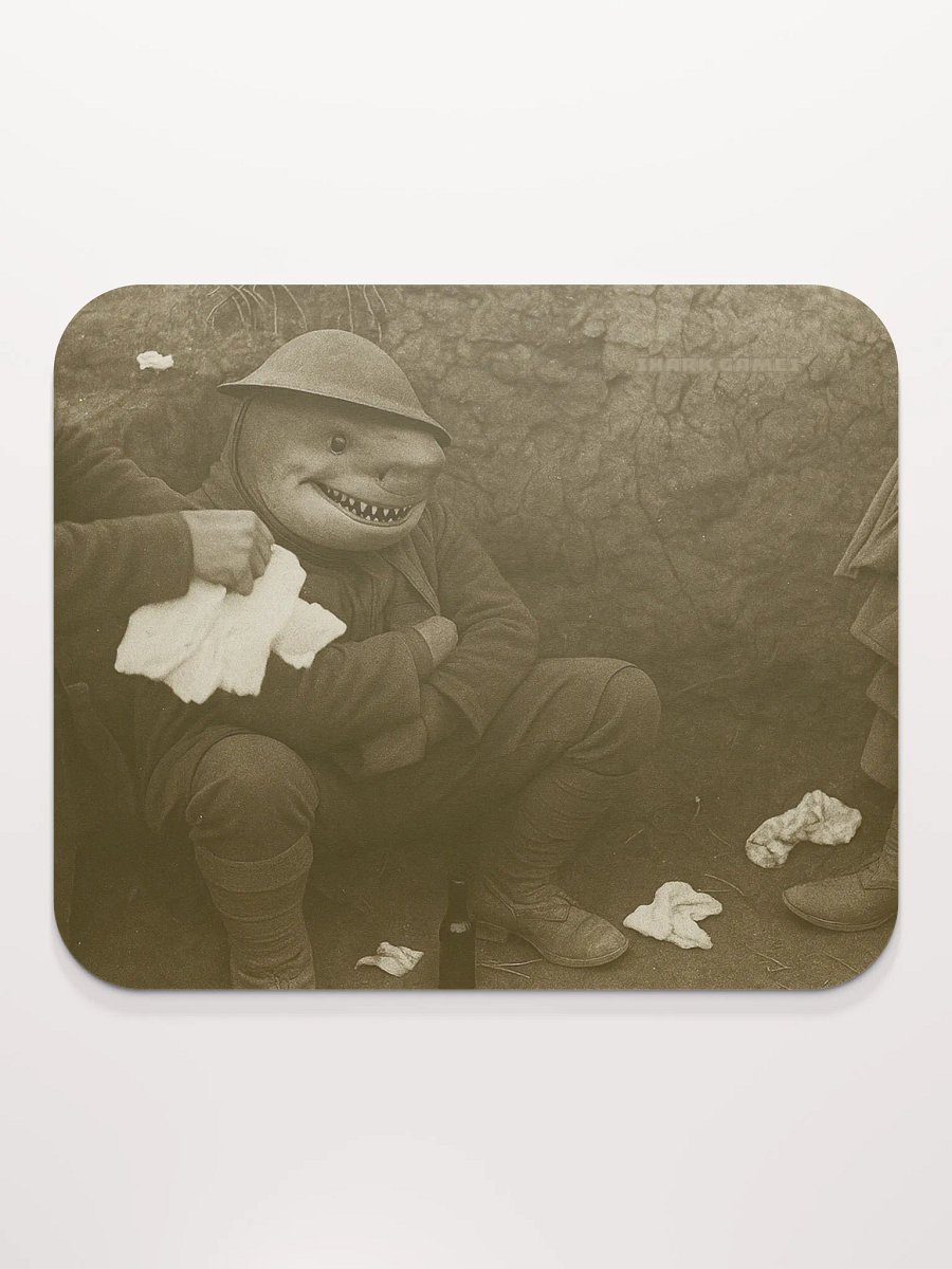 Shark Soldier Mousepad - Small product image (1)