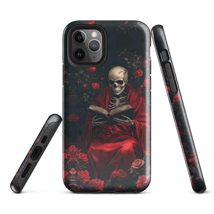 Gothic Skull & Roses iPhone Case – Dark Aesthetic Protection product image (2)