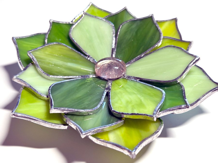 Lush Green Stained Glass Succulent product image (3)