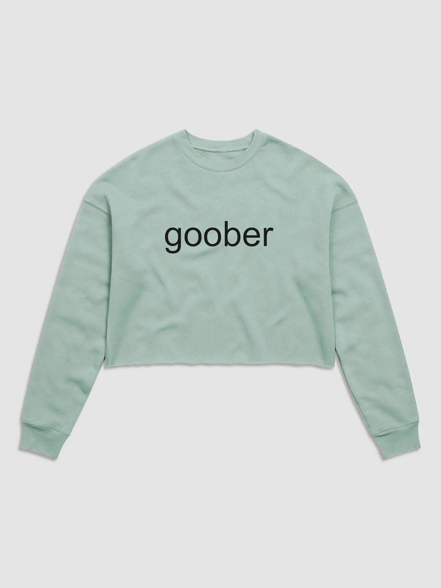 Goober (Black Text) Embroidered Crop Top Sweater product image (11)
