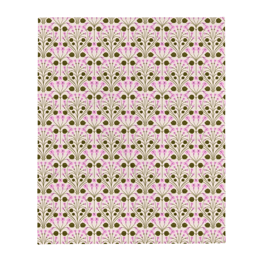 Alpine Serenity - Pink and Green - Throw Blanket product image (3)