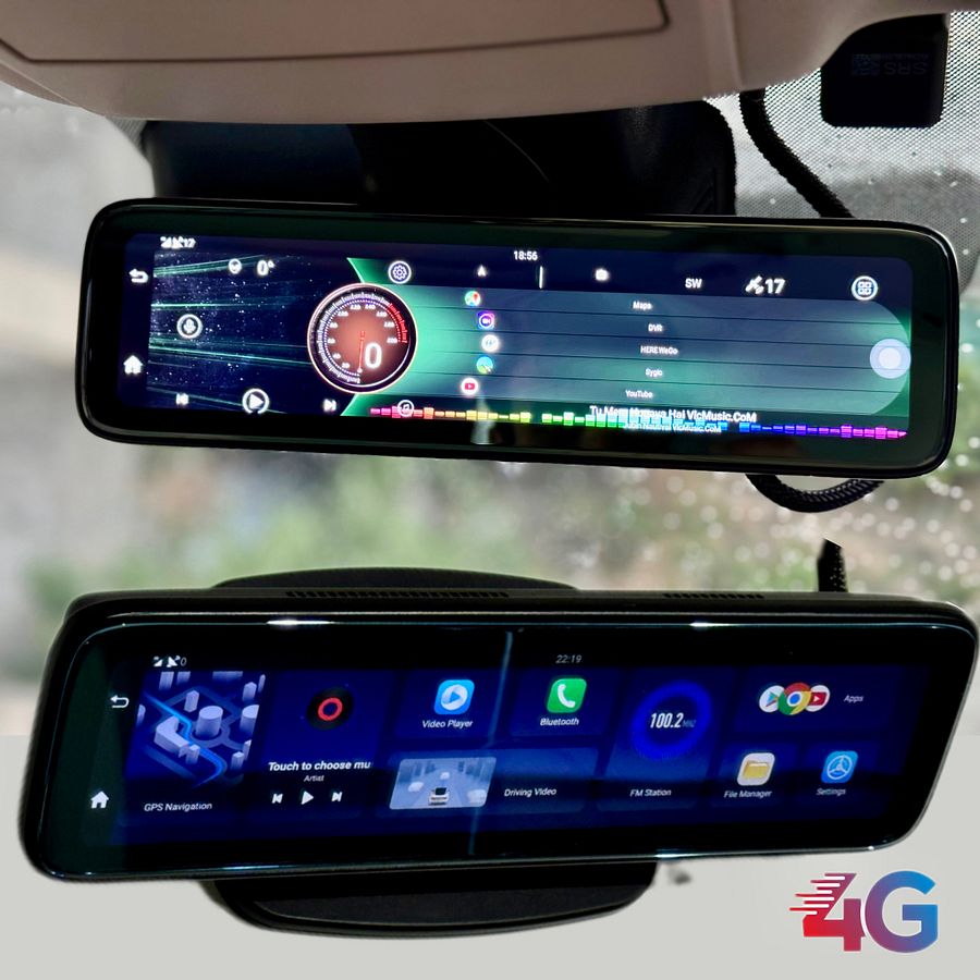 SRS ABSOLUTE 4G AI Android10 Smart DashCam Full Set 24x7 Live Remote video/Parking Monitor ADAS GPS SOS Bluetooth WiFi MicroSD GPS Night Vision(4 Channel S12ProL 12" 4G ADAS 2GB+32GB) product image (3)