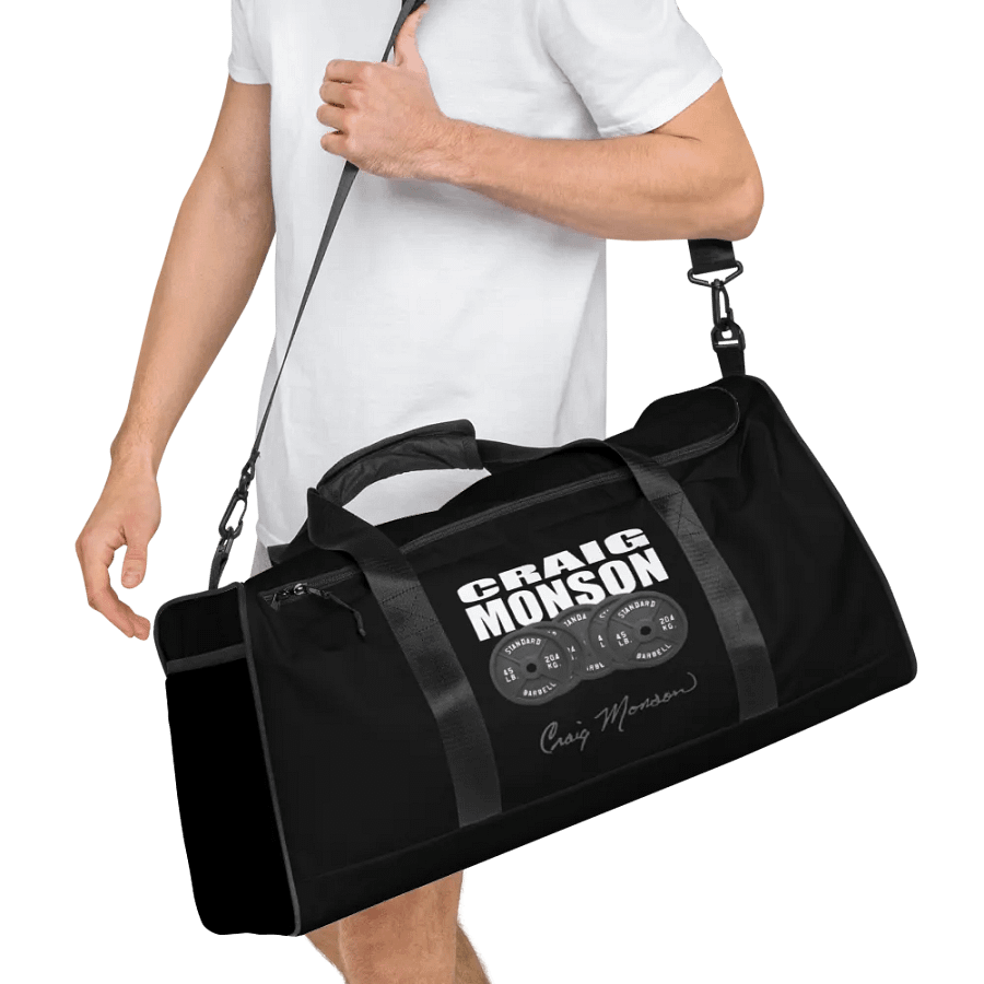 Craig Monson Barbell Signature Collection Black Gym Bag product image (10)