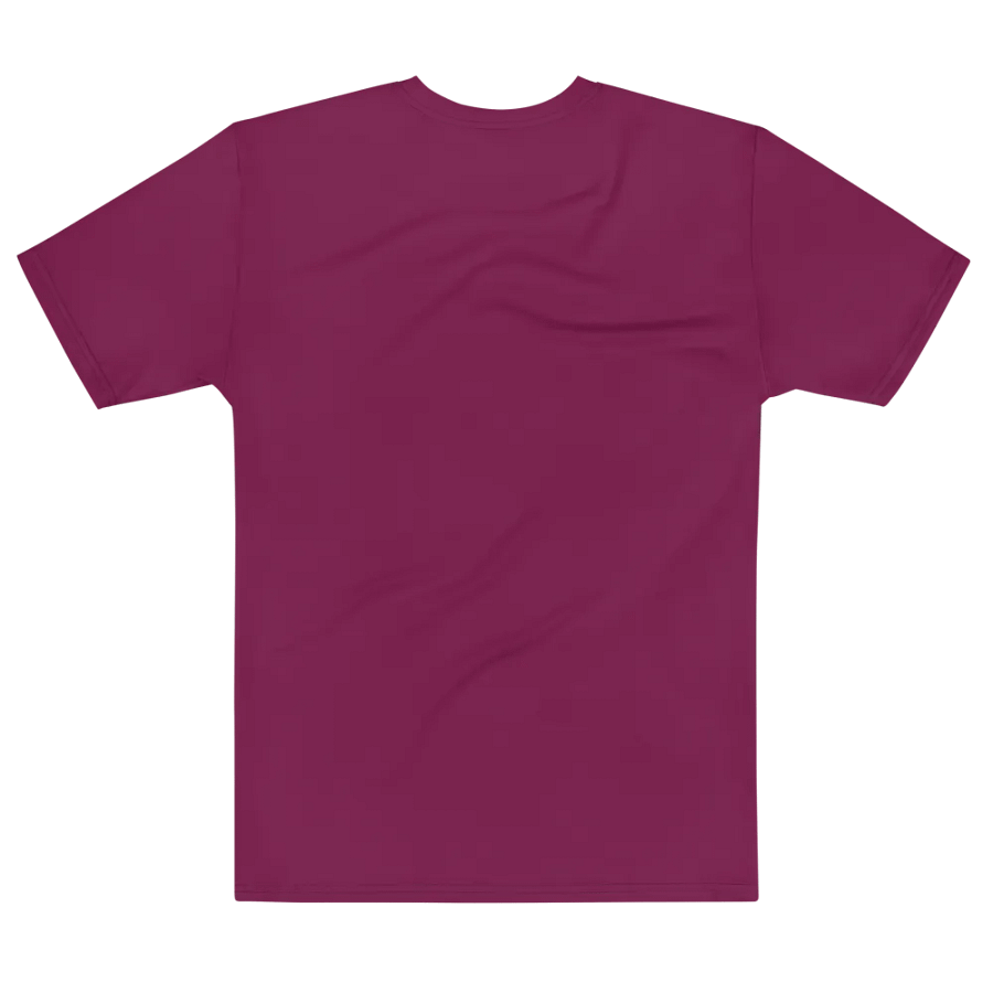 Plain Dark Burgundy Red True Summer Men's Crewneck Polyester Heavyweight Premium T-Shirt by Treasure Pie product image (7)