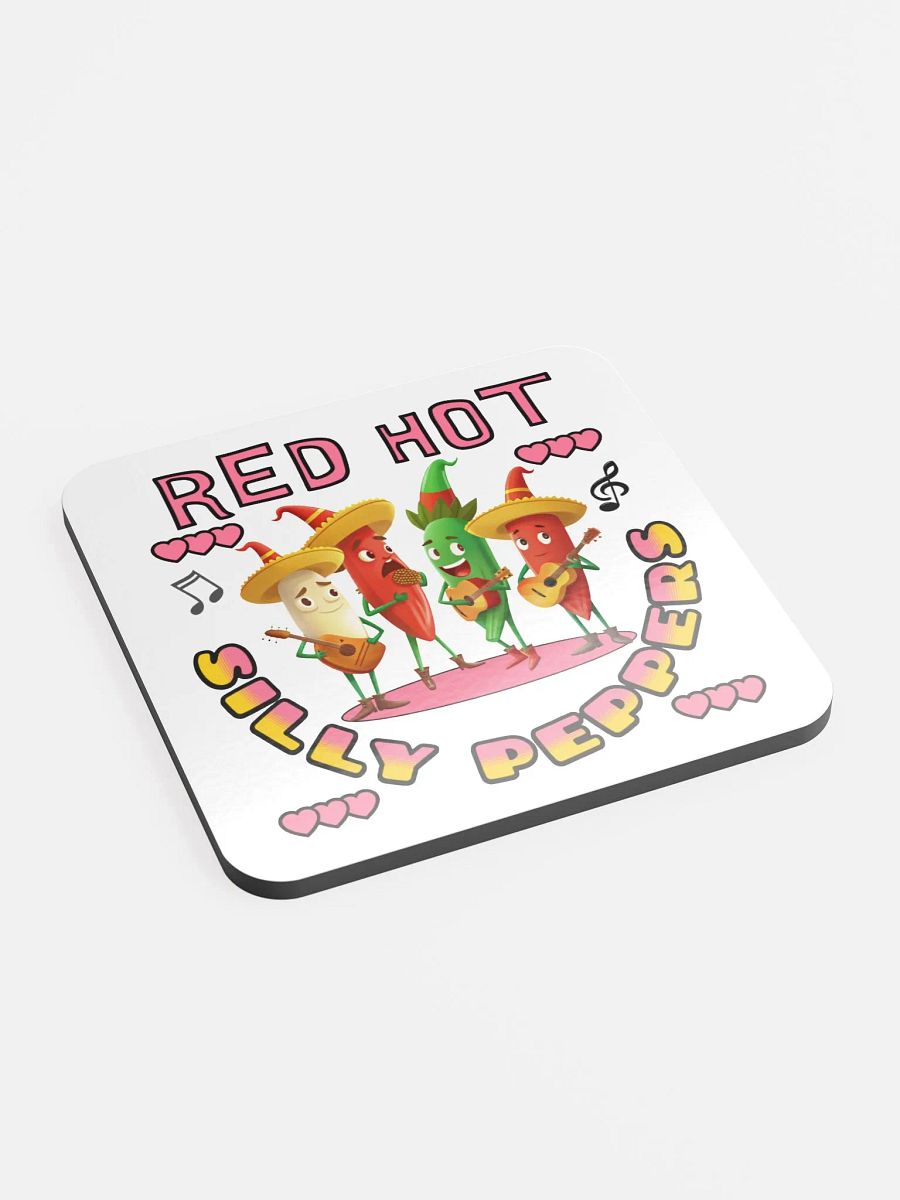 Silly Peppers Red Hot Music Cork Coaster product image (2)