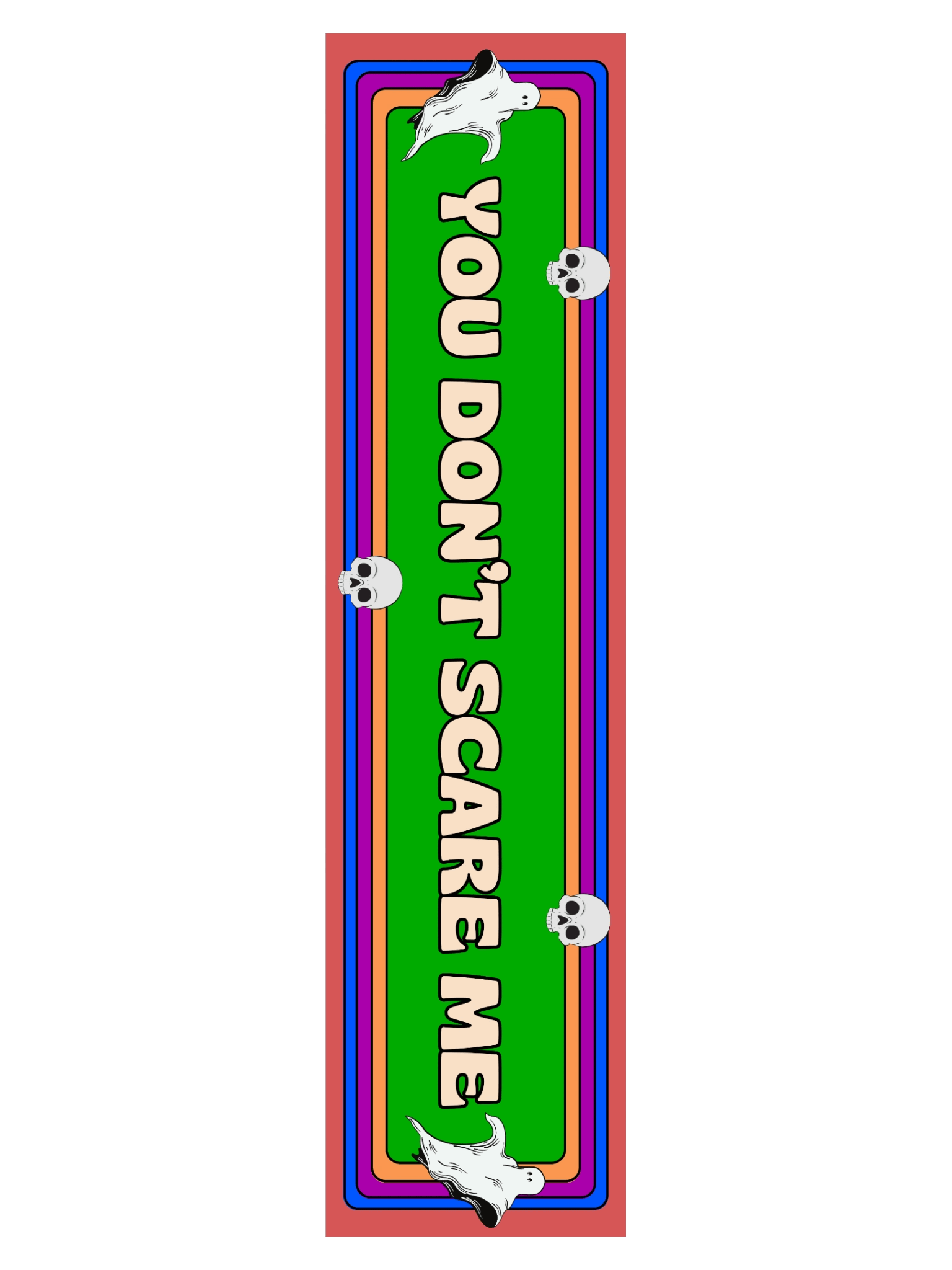 You Don’t Scare Me – Retro Horror Vibes Bumper Sticker product image (3)