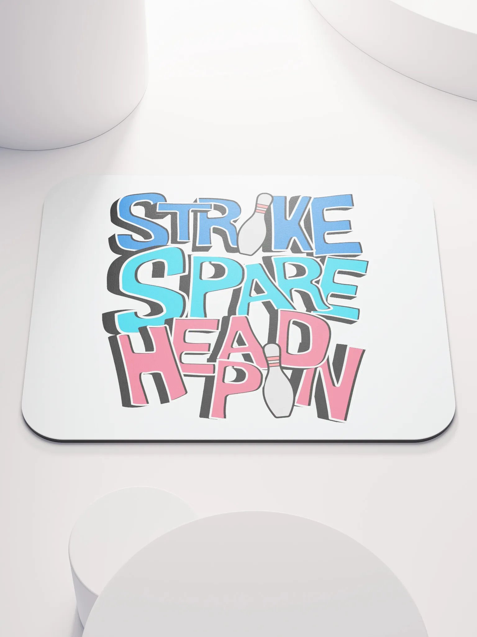 Strike Spare Headpin Bowling Bonanza Mouse Pad product image (2)