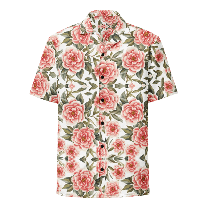 Floral Pattern Camellia Flowers Hawaiian Shirt product image (1)