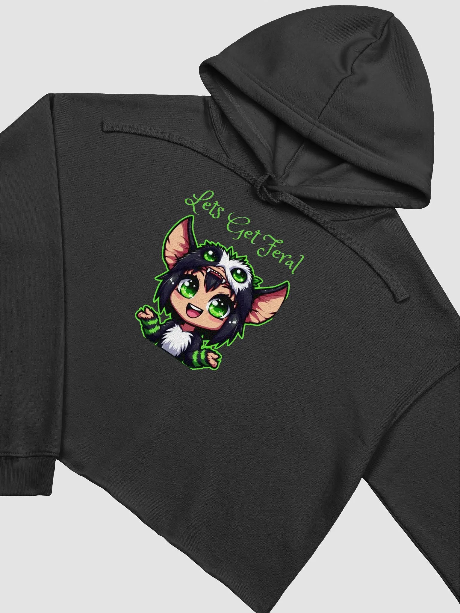lets get feral cnavas fleece crop hoodie product image (3)