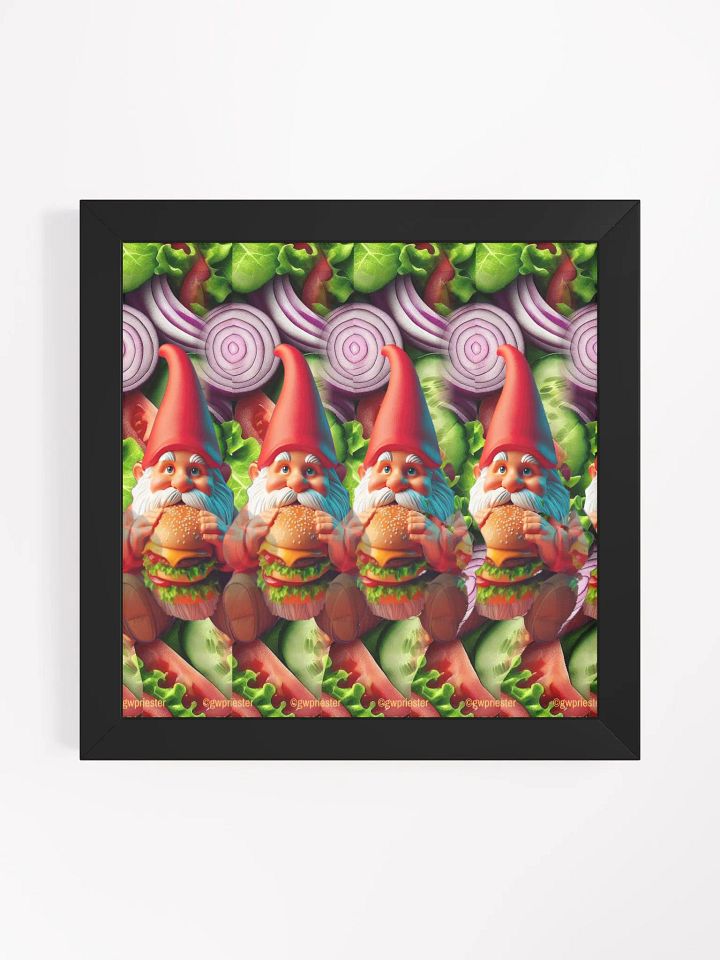Gnome Chompsky - Framed 3D Stereogram Poster product image (2)