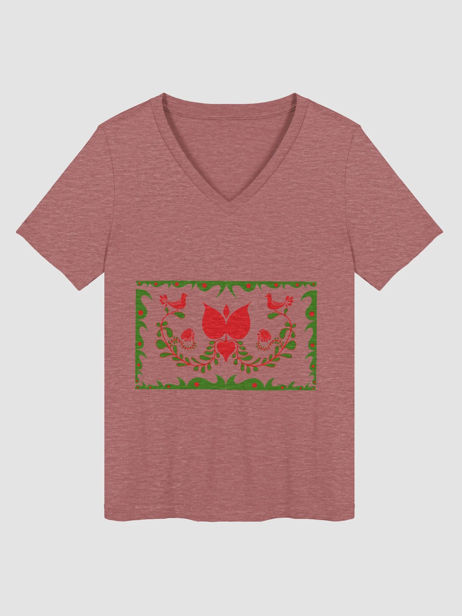 Made In Hungary Floral Paradise V-Neck Tee product image (3)