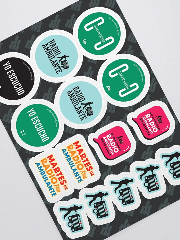 Hoja de stickers Clubes de escucha product image (1)