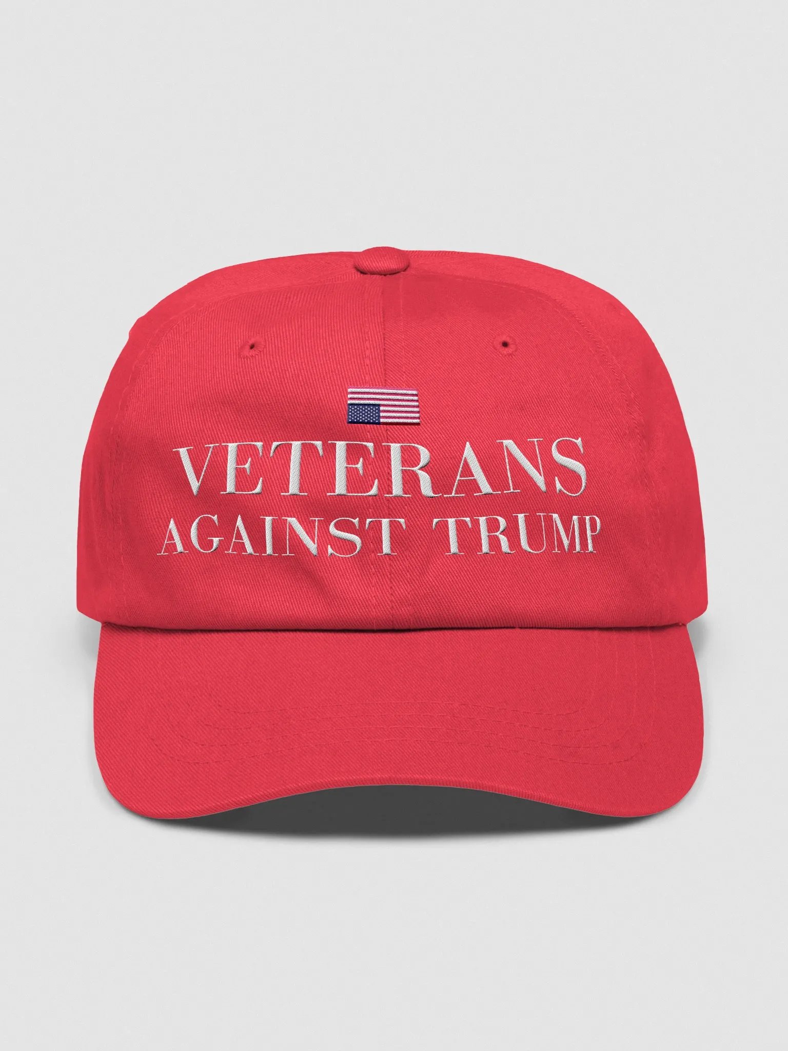 Veterans Against Trump Hat. (Distress Flag) product image (17)