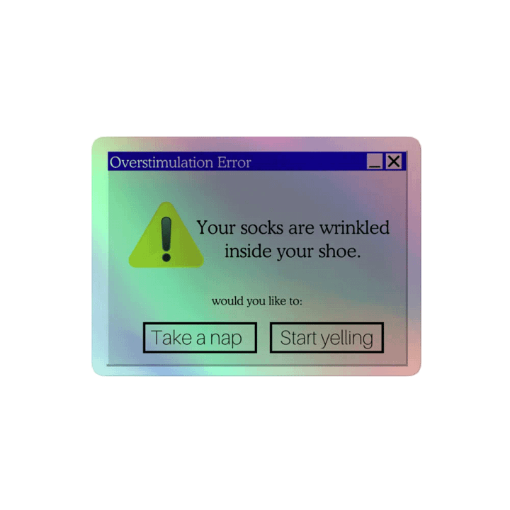 Overstimulation Sticker product image (2)