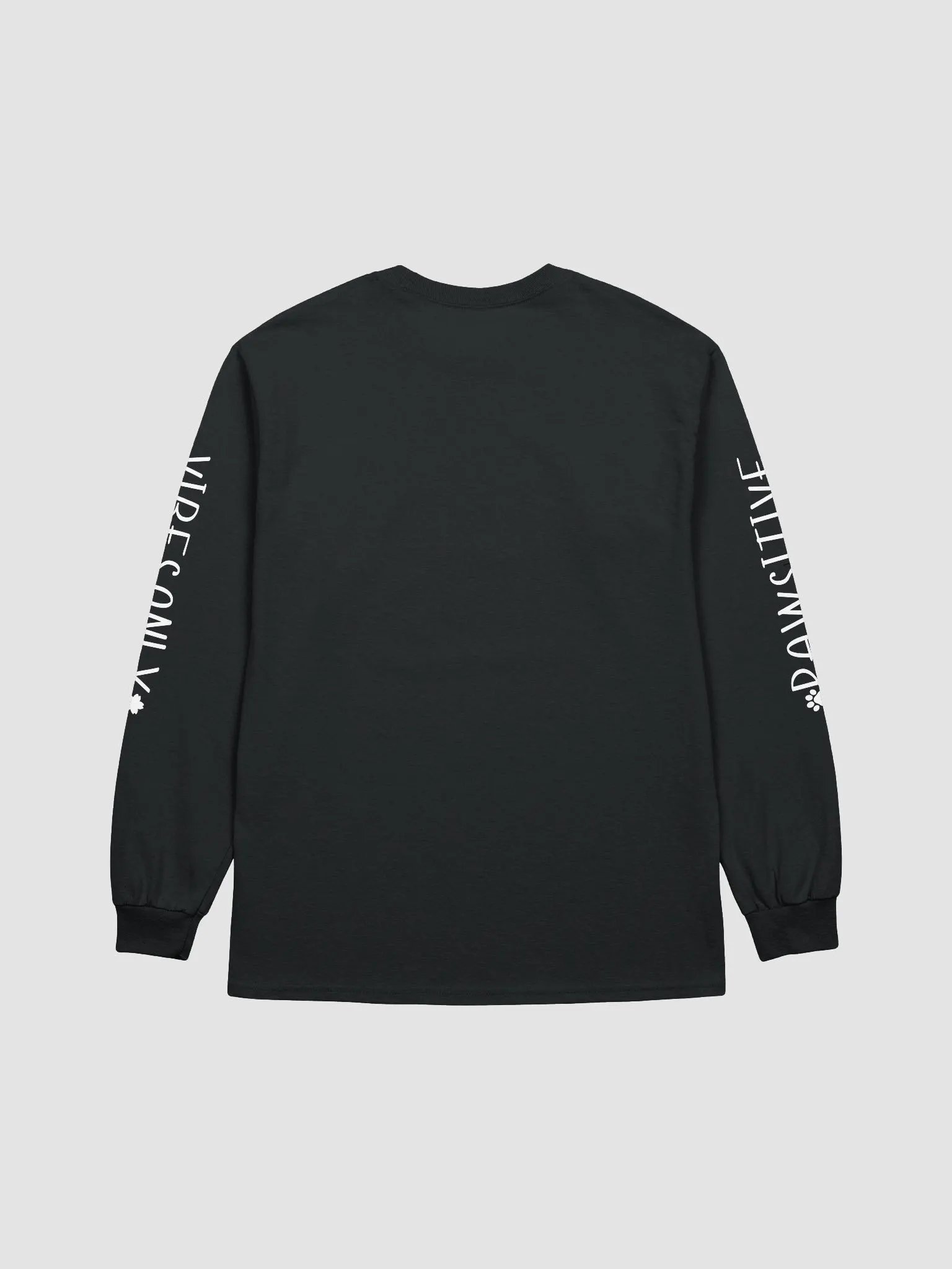 Long Sleeve Tee: Pawsitive Vibes Only product image (4)