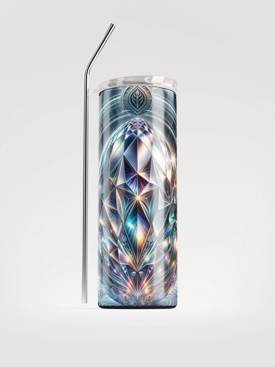 Stainless Steel Tumbler: Celestial Crystalline Bloom product image (2)