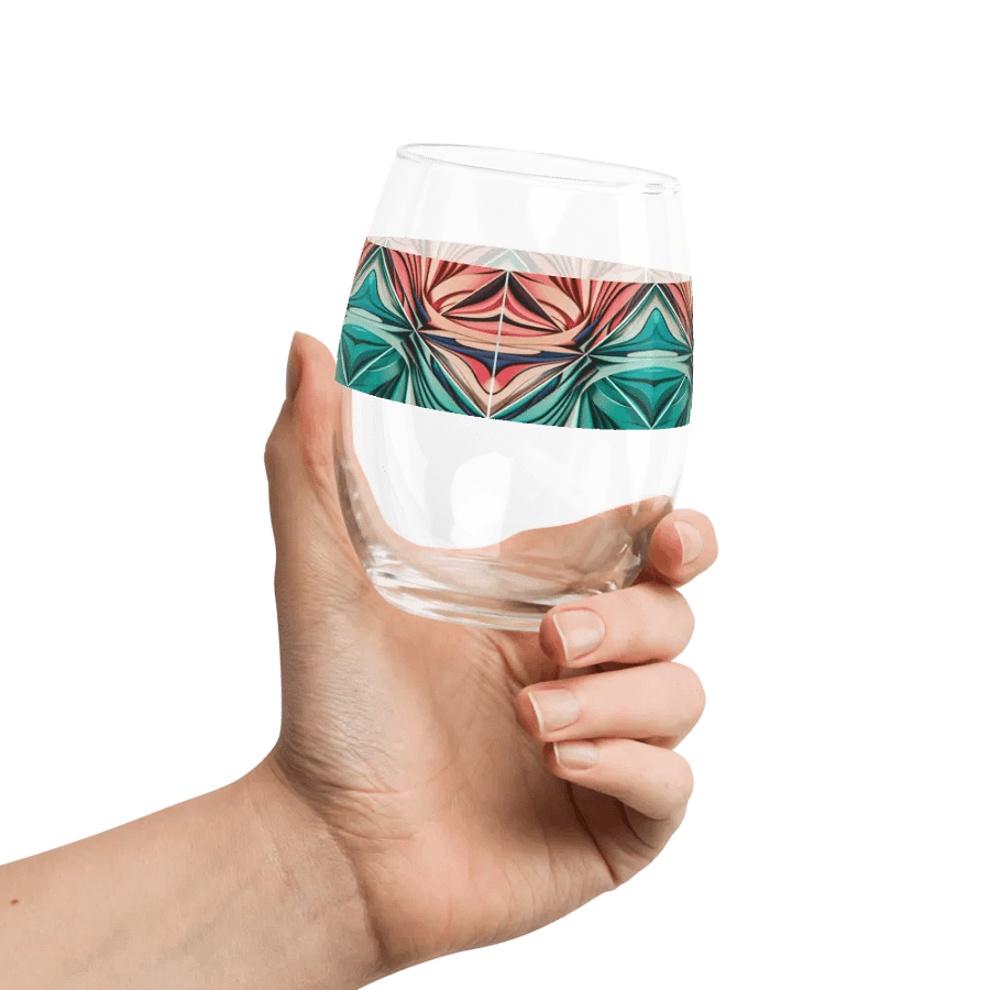 Graphic Grove Abstract Design Stemless Wine Glass - 15oz product image (2)