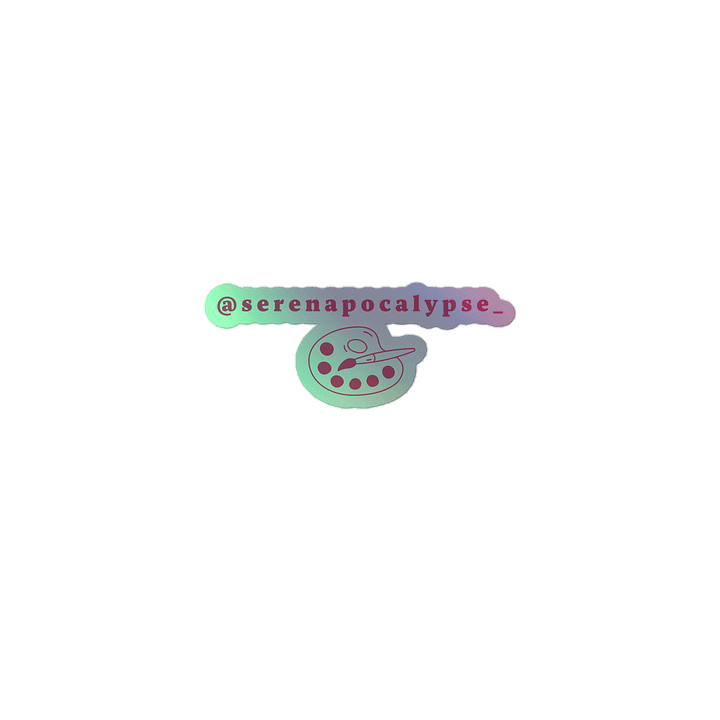 Text sticker - holographic product image (1)