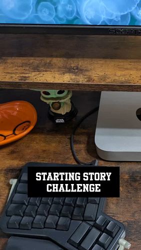 Started the super great challenge, writing a story each week for a year. First session done with over a thousand words. 

#in...