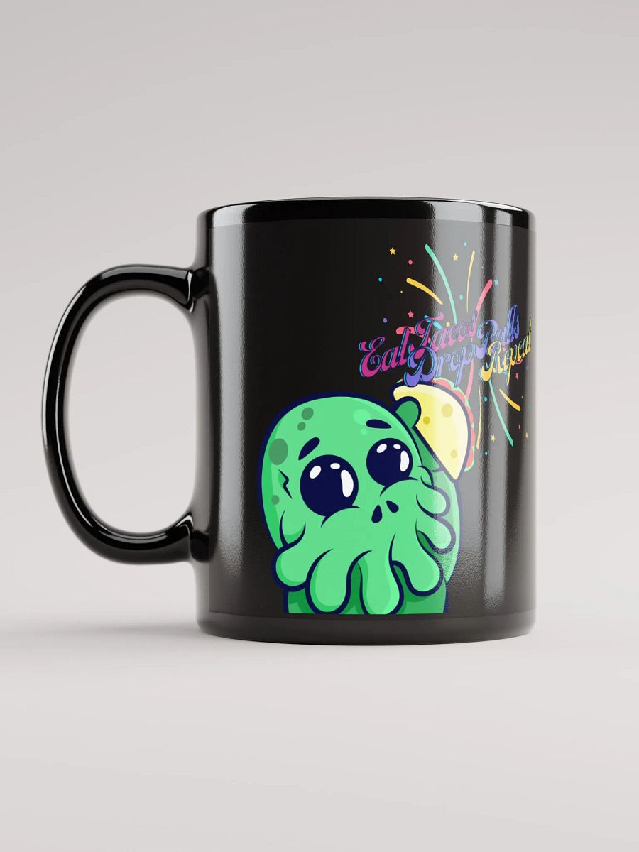 Eat Tacos Black Glossy Mug product image (11)