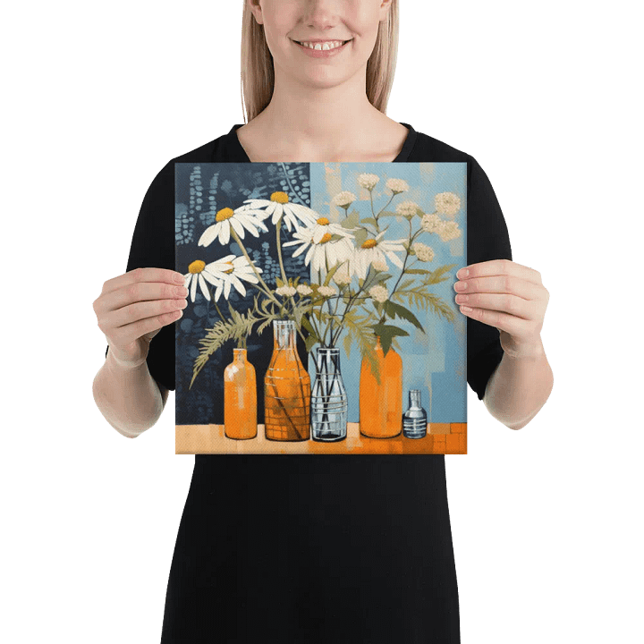 Art2401-78 Vase Flowers Still Life - Canvas Print - sm product image (2)