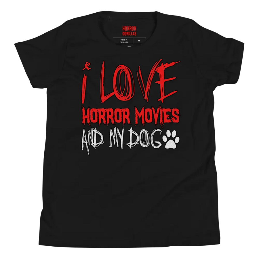 I Love Horror Movies And My Dog T-Shirt For Kids product image (8)