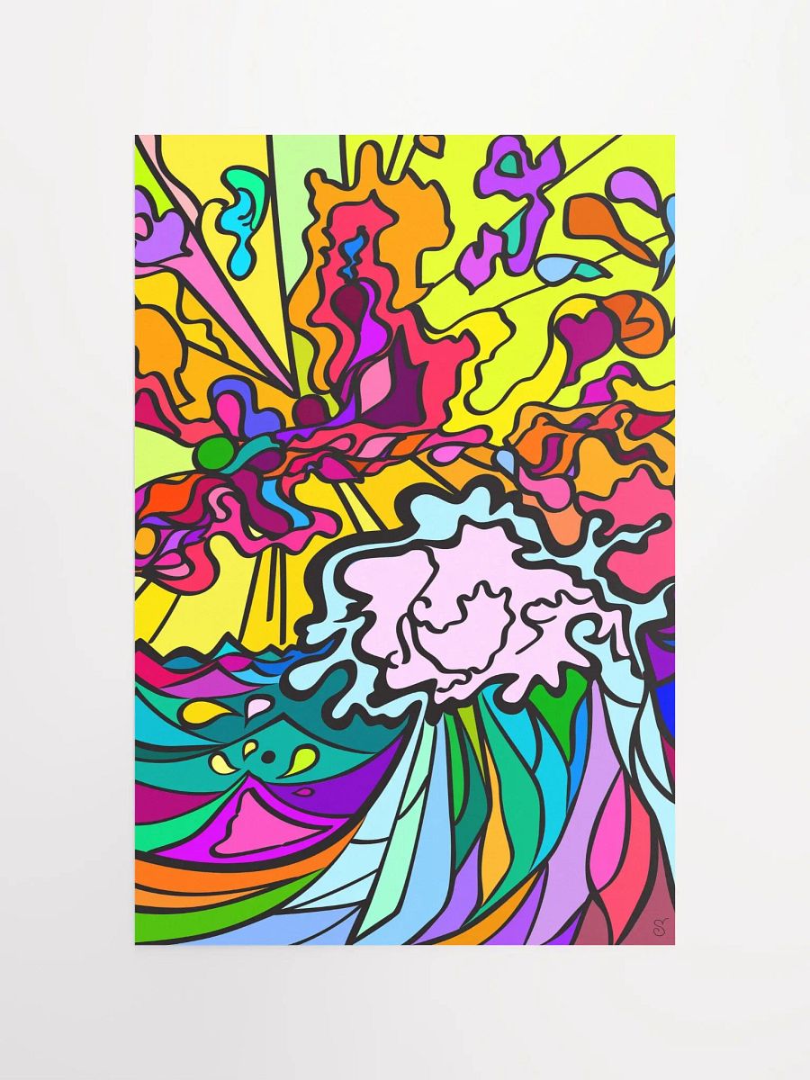 Vibrant Matte Poster Print: Elevate Your Space! – Wave at Sunset product image (4)