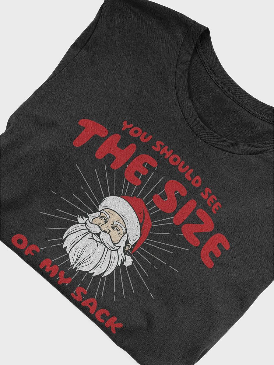 You Should See The Size of My Sack Funny Christmas Santa T-Shirt product image (5)