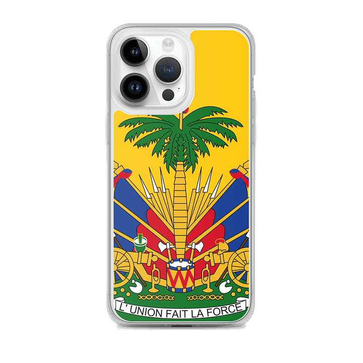 Tropical Emblem Clear iPhone® Case product image (2)