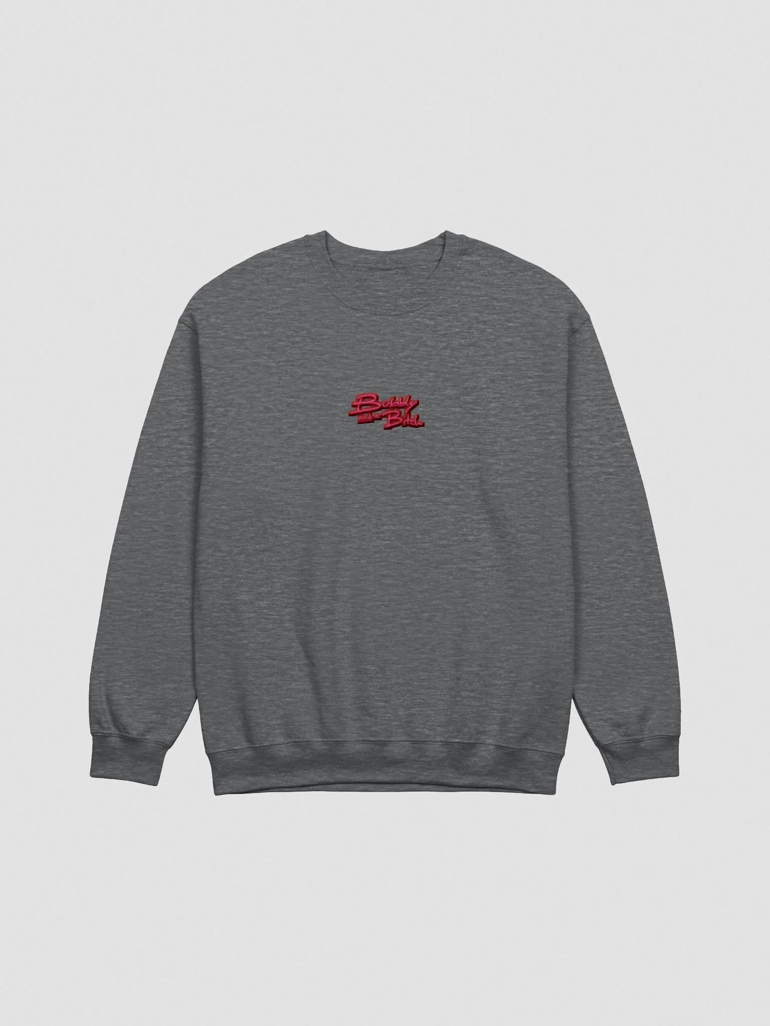 Bubbly and a B*tch embroidered crewneck (rose bubble) product image (2)