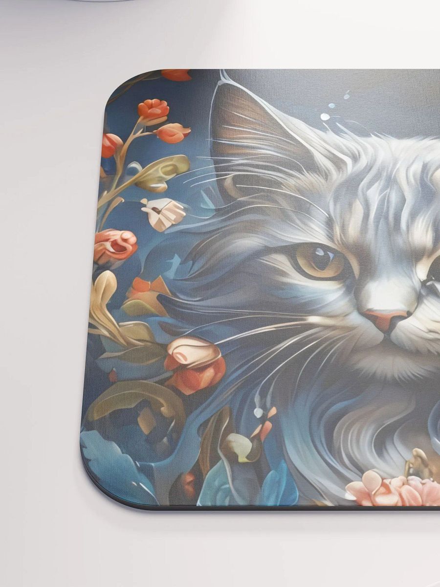 Whiskers & Petals, Serenity in Bloom Mouse Pad product image (7)
