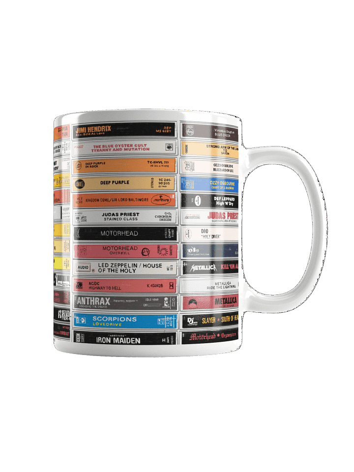 Classic Hard Rock / Heave Metal Tapes Drawing Mug product image (2)
