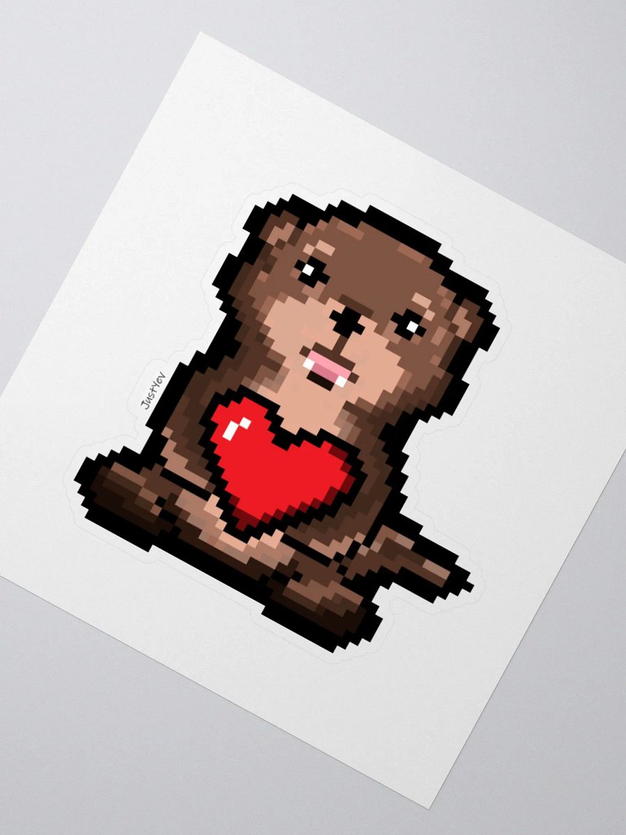 Otter Pixel Art Sticker product image (2)