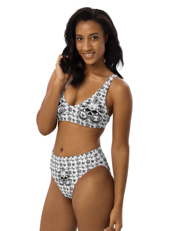 Skull Piercing Records High Waisted Bikini Set product image (1)