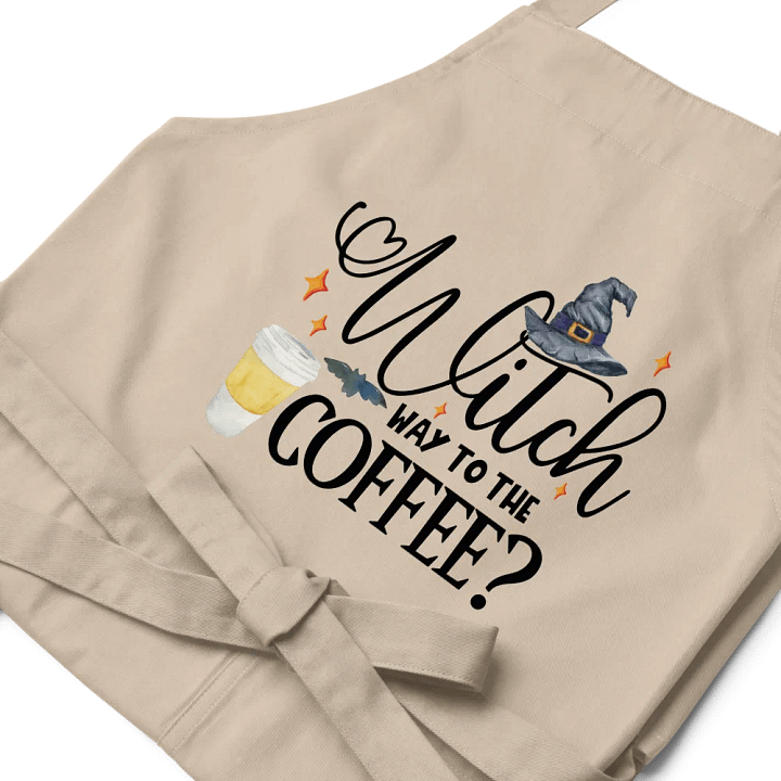 Witch Way to The Coffee APRON - Witchy, Kitchen Witch, Magic Kitchen Gift product image (1)