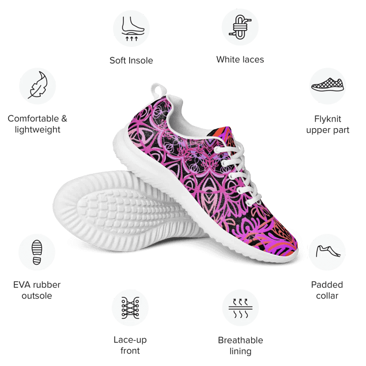 Zen Mandala Men's Athletic Shoes product image (2)