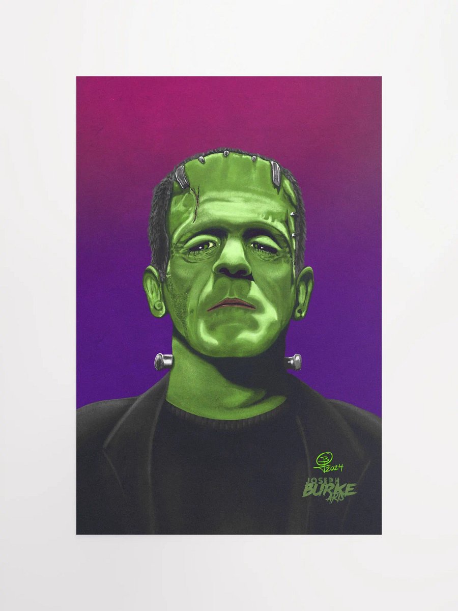 Frankenstein's Monster Digital Oil Painting 12x18 Fine Art Print product image (4)