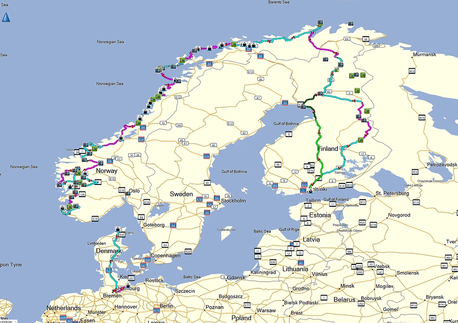 ALL OF NORWAY, 20 Days, 6300 km, Tour Book & GPX Data product image (2)