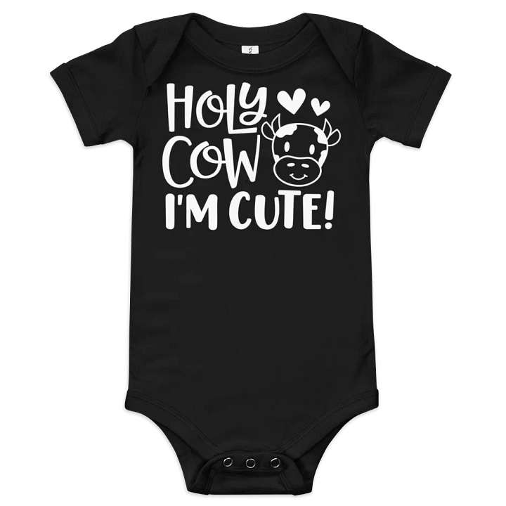 “Holy Cow, I’m Cute!” Baby One-Piece product image (1)